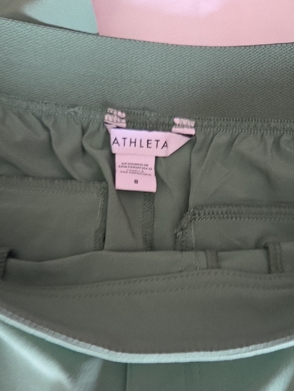 Athleta spring Green High-Waist straight leg pant